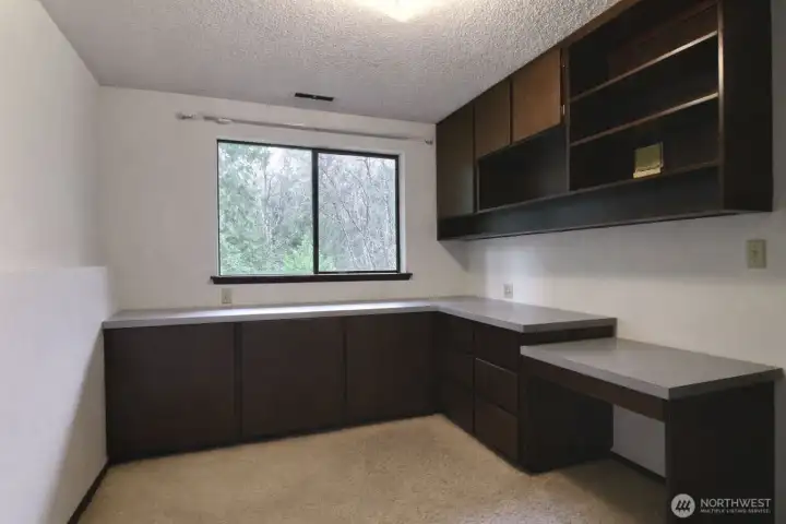 Also on the lower level, this was used as a sewing/craft room.  Could be an amazing home office.