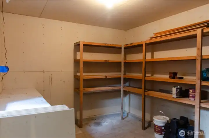Behind the 3rd bay is this super convenient storage area.  Perfect for hobbies as well.