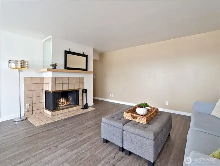 Wood Burning Fireplace