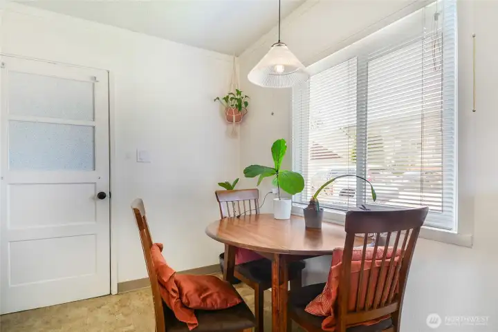 Dining space between Living Room & Kitchen