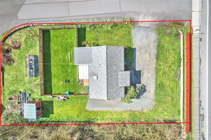 Lot view; 9148 sqft