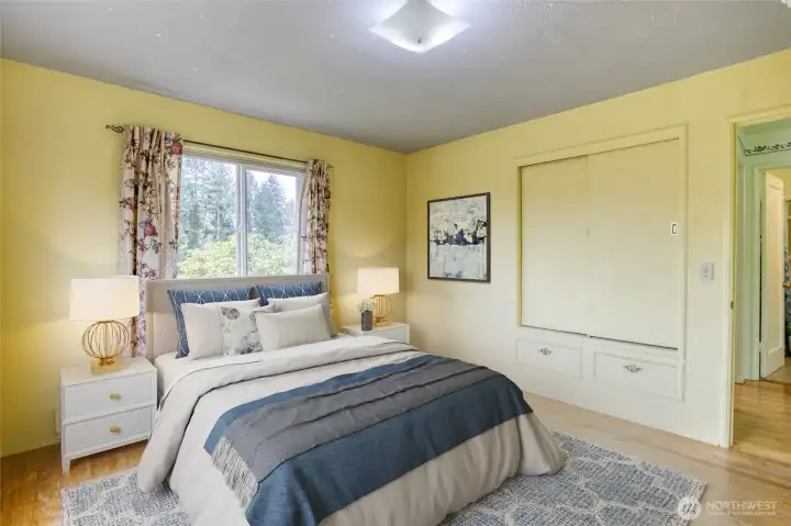 Bedroom #2, virtually staged