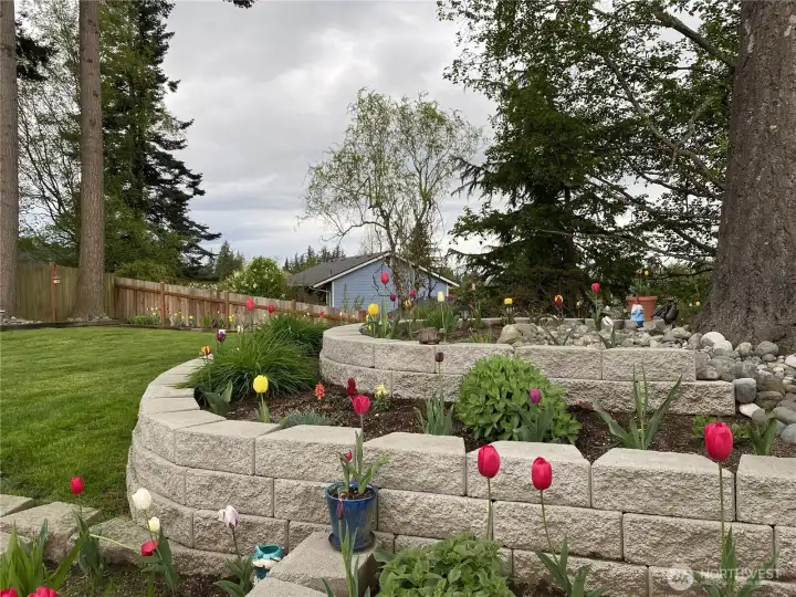 Entire garden is planted with perennials so all the hard work is already done for you! Just have to enjoy it come spring and summer!