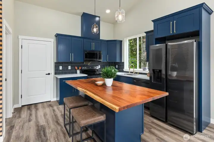 Kitchen with eating space.