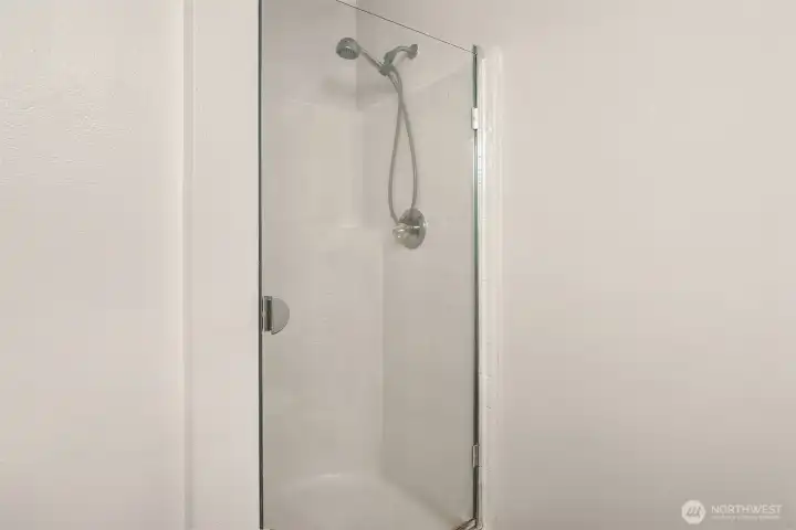 Lower bathroom's shower