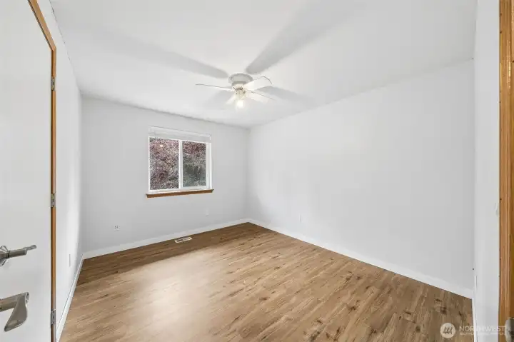 Bedroom #2, located on the upper floor, overlooking the front of the house.