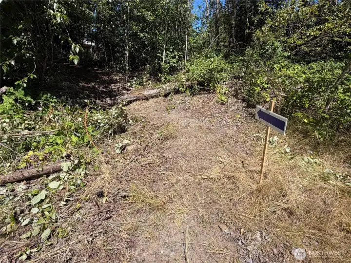 If you are starting your site reconnaissance from Burnham, this arrow will point you to the back of the lot. If you are starting your site reconnaissance from Burnham, this arrow will point you to the back of the lot.
