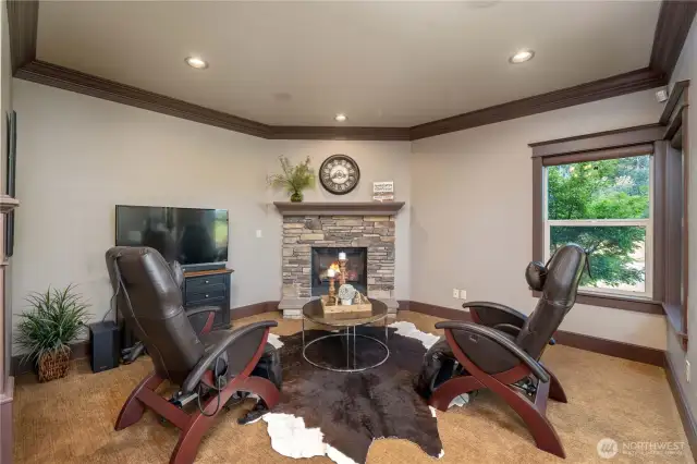 SITTING AREA WITH SECOND FIREPLACE
