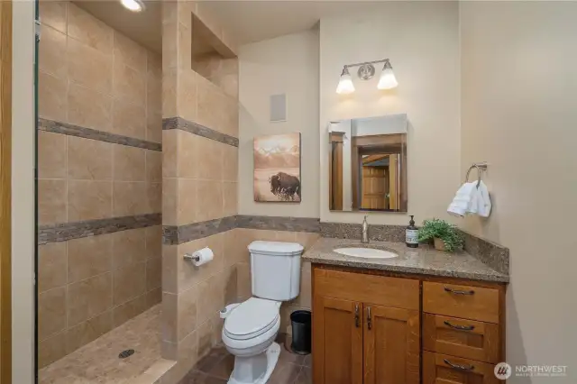 HIS BATHROOM - WALK IN CLOSET