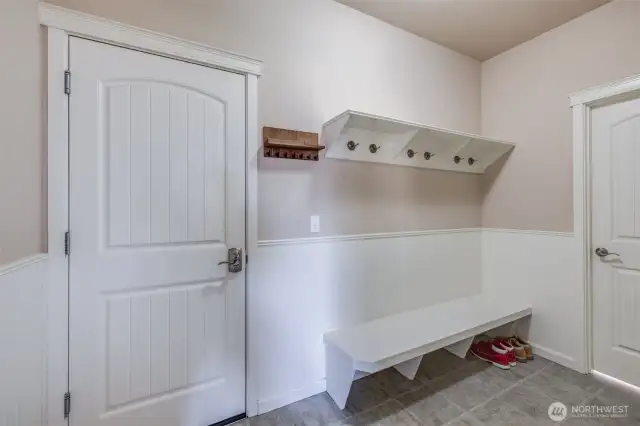 Mudroom off Garage