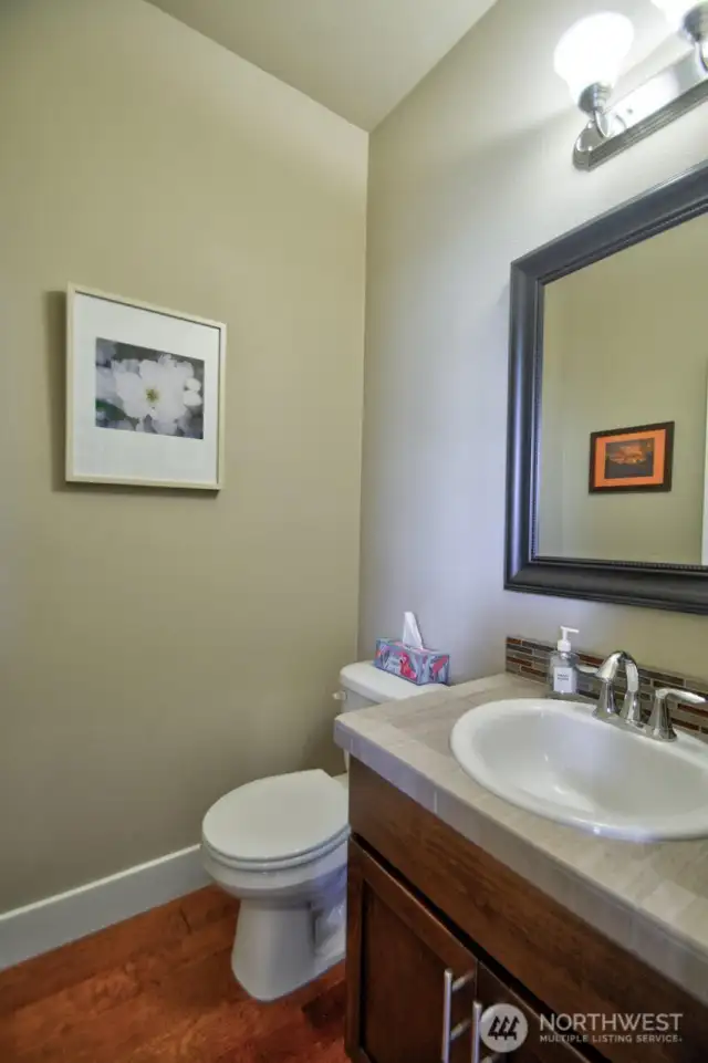 Powder room on the main floor.