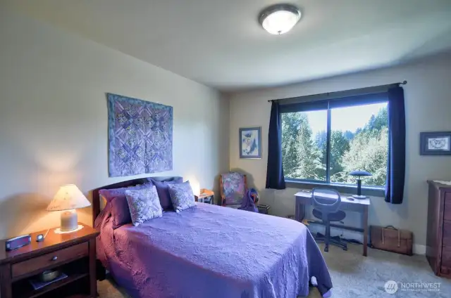 Primary bedroom suite is spacious