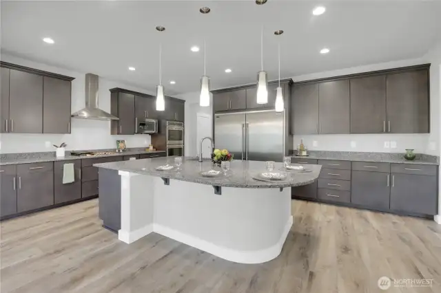 The kitchen is the center piece! Perfect for multiple chefs.