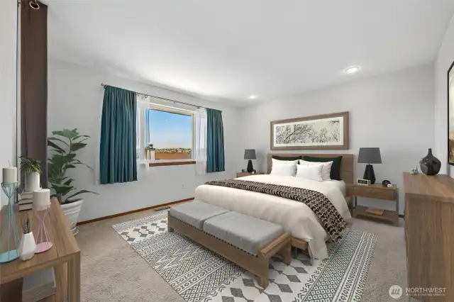 Primary Bedroom (virtually staged)