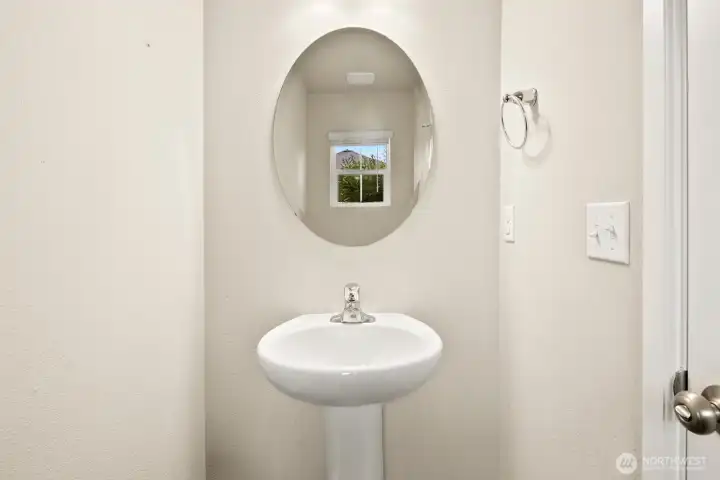 Downstairs half bath