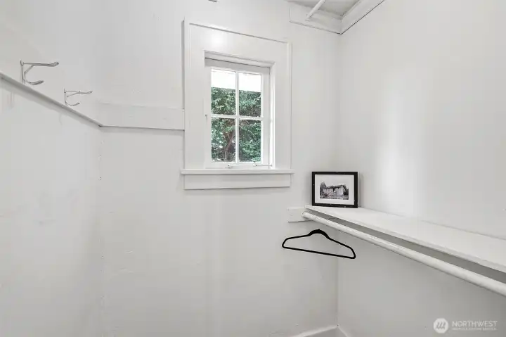 Big walk in closet.