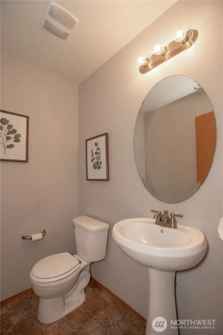 Downstairs powder bath