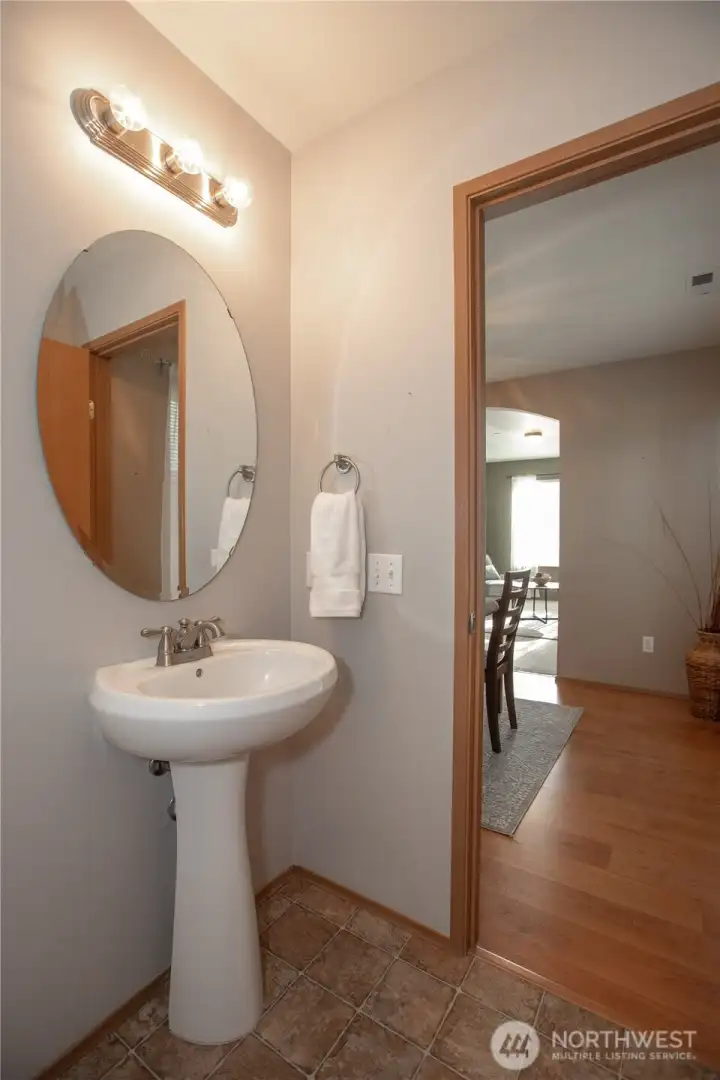 Downstairs powder bath