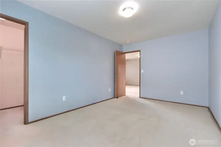 Bedroom 2 with walk in closet.
