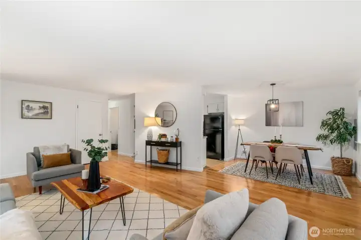 Spacious main living area offering an easy, open flow for everyday living and entertaining.