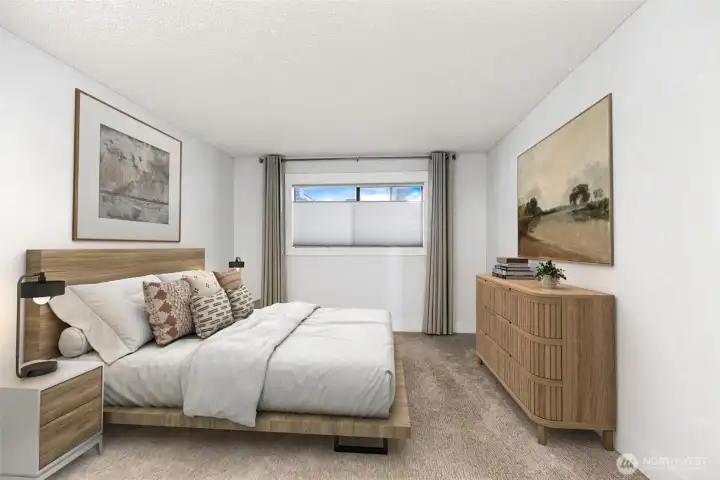 2nd bedroom with great closet space