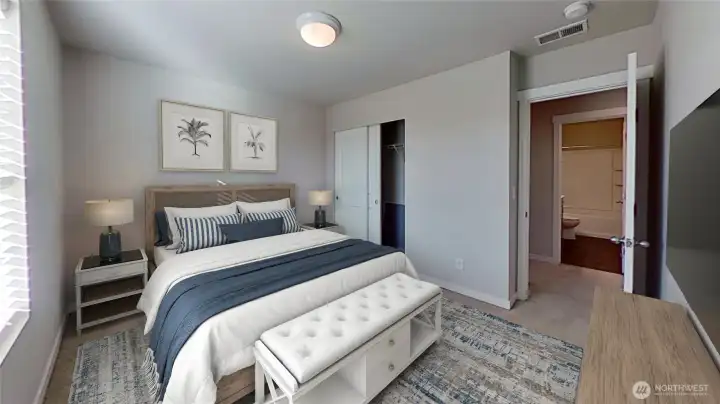 2nd bedroom. Virtually staged.