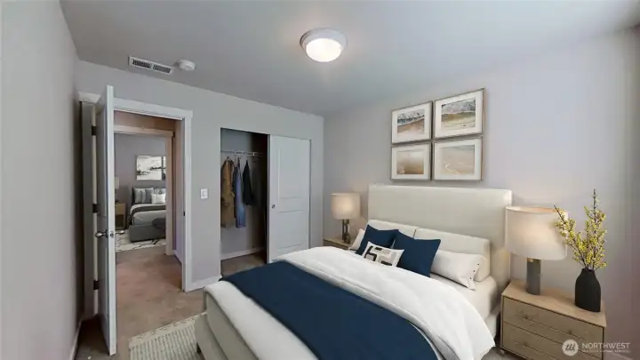 4th bedroom. Virtually staged.