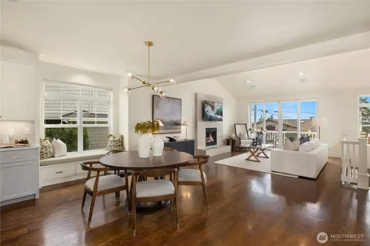 Great room dining area
