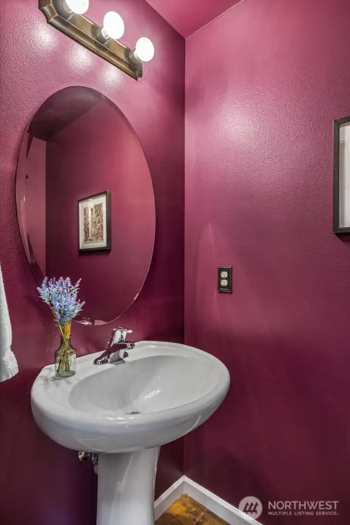 Main level powder room