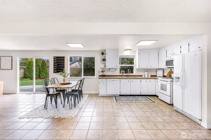 Kitchen/Dining Space is large - great for entertaining or every day living