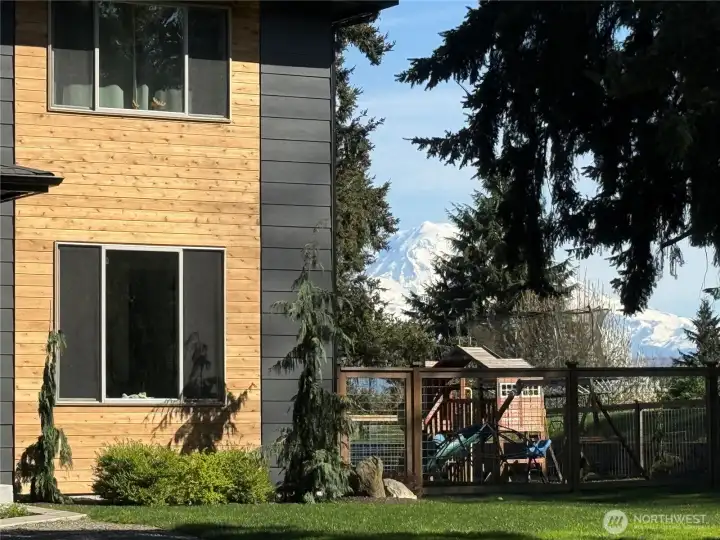 Mt. Rainier in the background.