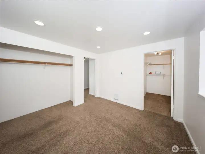 Two closets in one bedroom in the 2406 units.