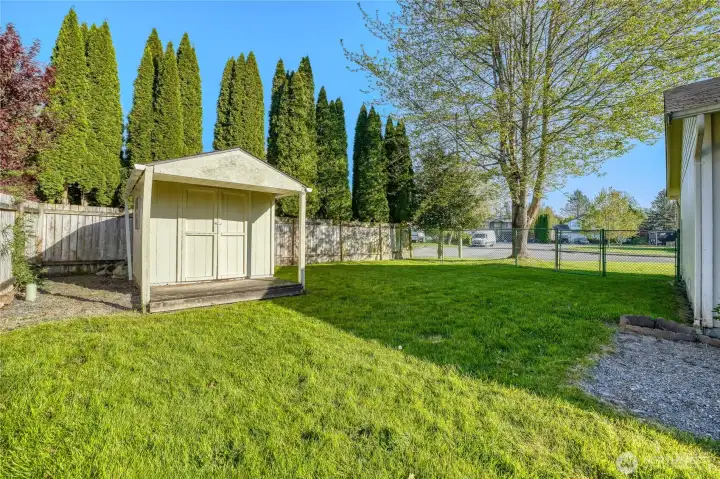 Storage shed to keep you organized!