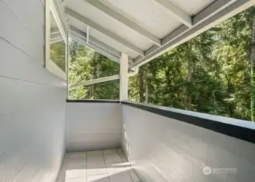 Covered Balcony off primary bedroom