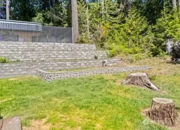 Garden Beds/Firepit & backyard