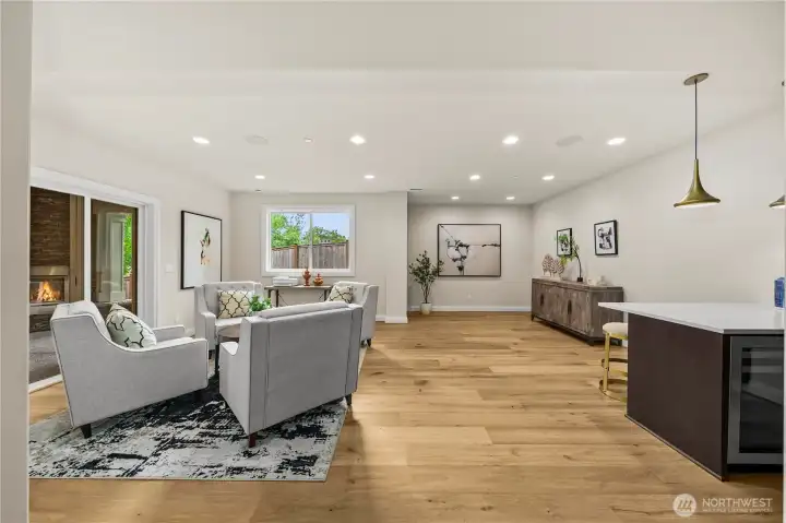 Large bonus room downstairs Large bonus room downstairs
