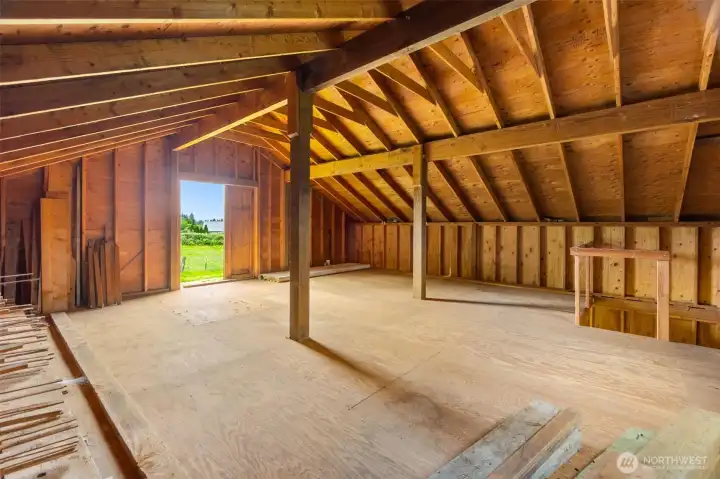 The barn loft.