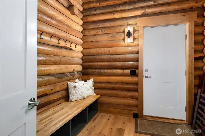 Mudroom on main floor.