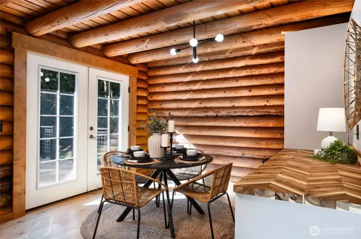Breakfast nook.