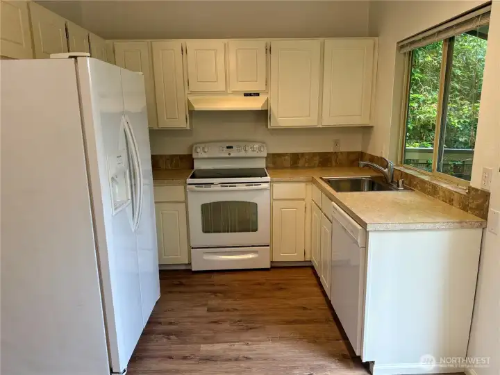 Kitchen with great window facing west. and Private too! Kitchen with great window facing west. and Private too!