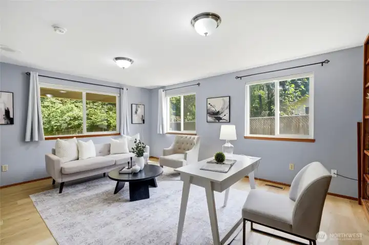 Office/Bonus Room is located on the opposite side of the house from the bedrooms. Office/Bonus Room is located on the opposite side of the house from the bedrooms.