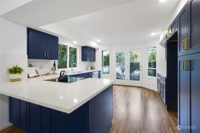 This gorgeous kitchen is completely new