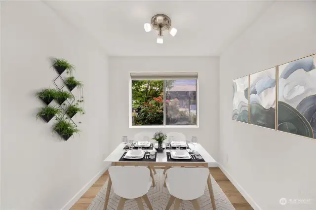 Virtually Staged Kitchen W/Eating Area