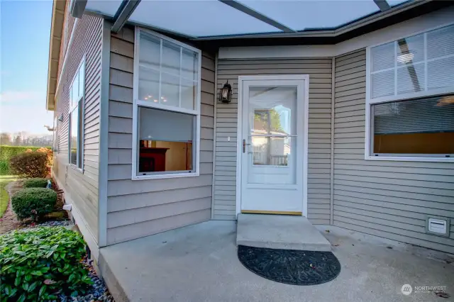 Covered Front Porch Entry