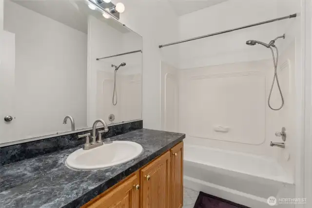 Hallway bathroom