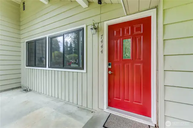 Welcoming, covered front porch.
