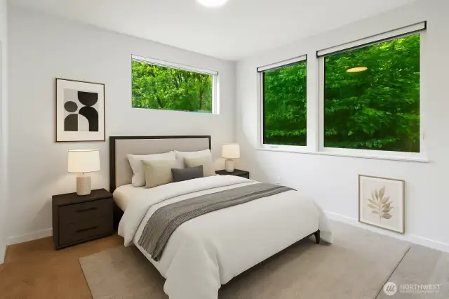 Large 3rd bedroom off the media/flex with large closet and a full MIL suite (Flex could be a kitchen for further STR)