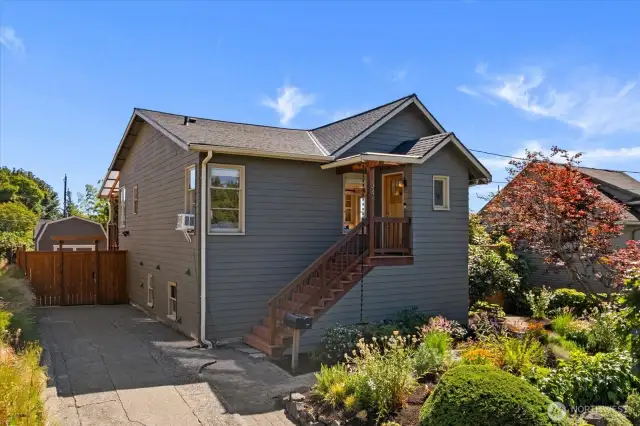 Classic Seattle home steps away from Market Street and perched high overlooking Ballard, Woodland Park and south towards Seattle.