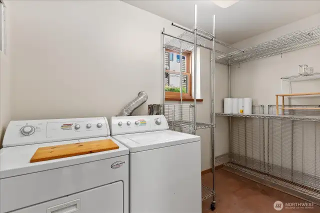 Lower level full Laundry room with access to upstairs.