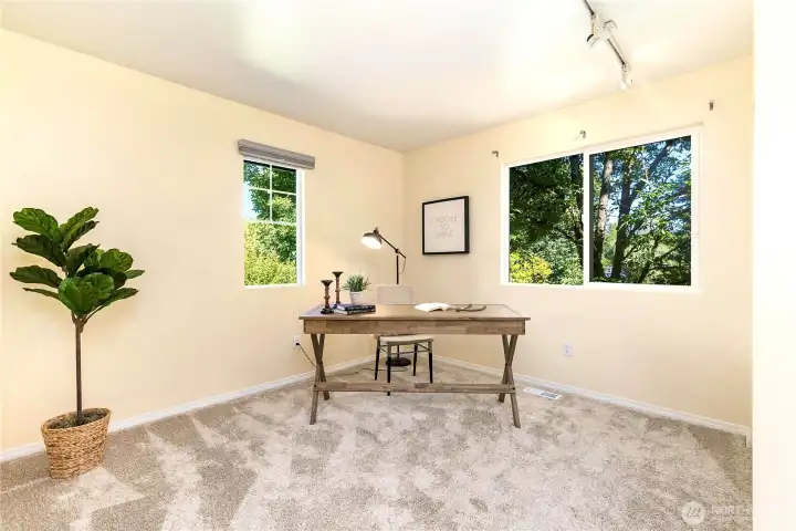 Secondary Bedroom Shown as Office